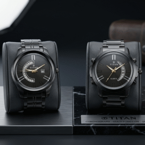 Titan Premium Black Analog Quartz Men's Watches Collection