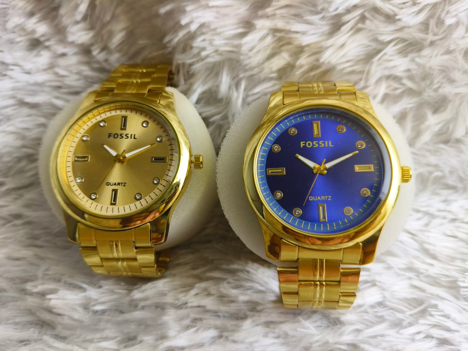 Premium Gold Tone-Fossil Inspired Stainless Steel Men's Watches