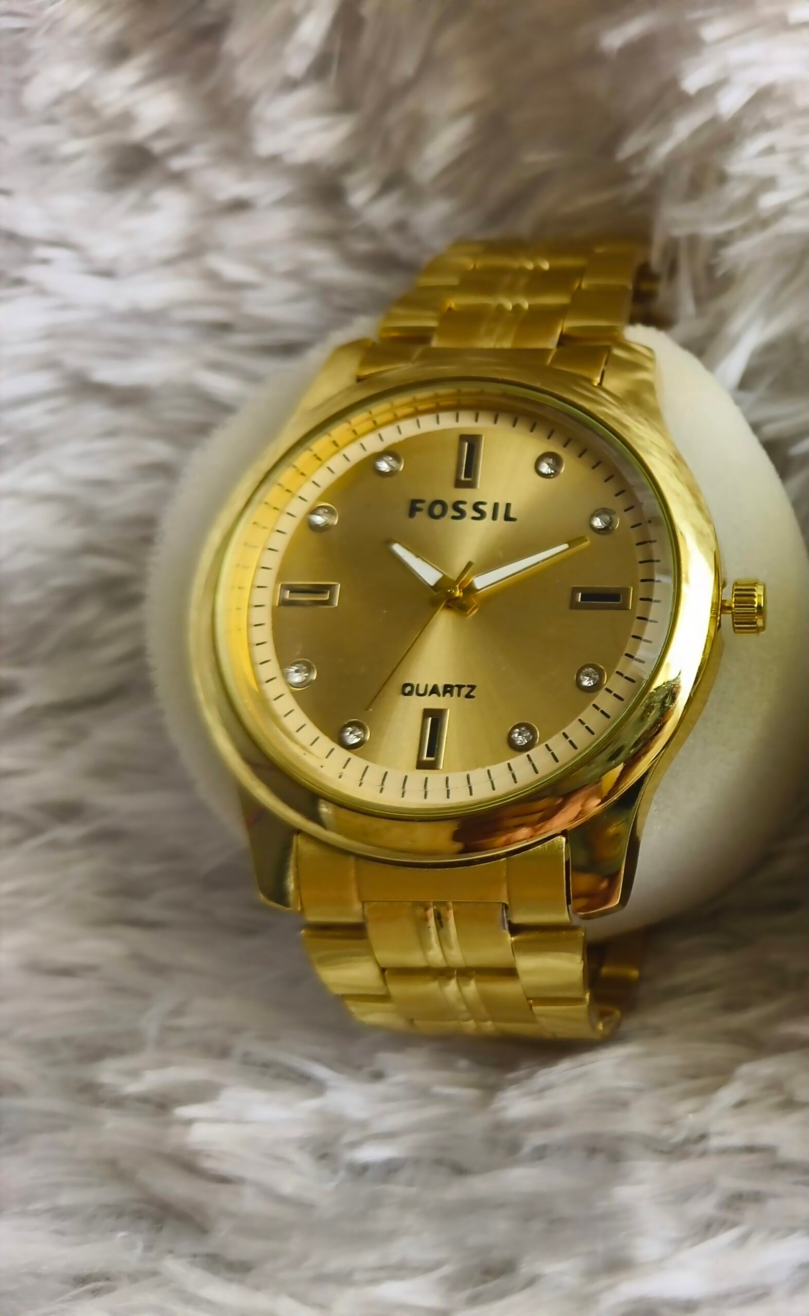 Premium Gold Tone-Fossil Inspired Stainless Steel Men's Watches - Image 2