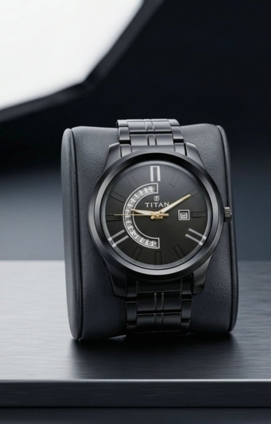 Titan Premium Black Analog Quartz Men's Watches Collection - Image 2