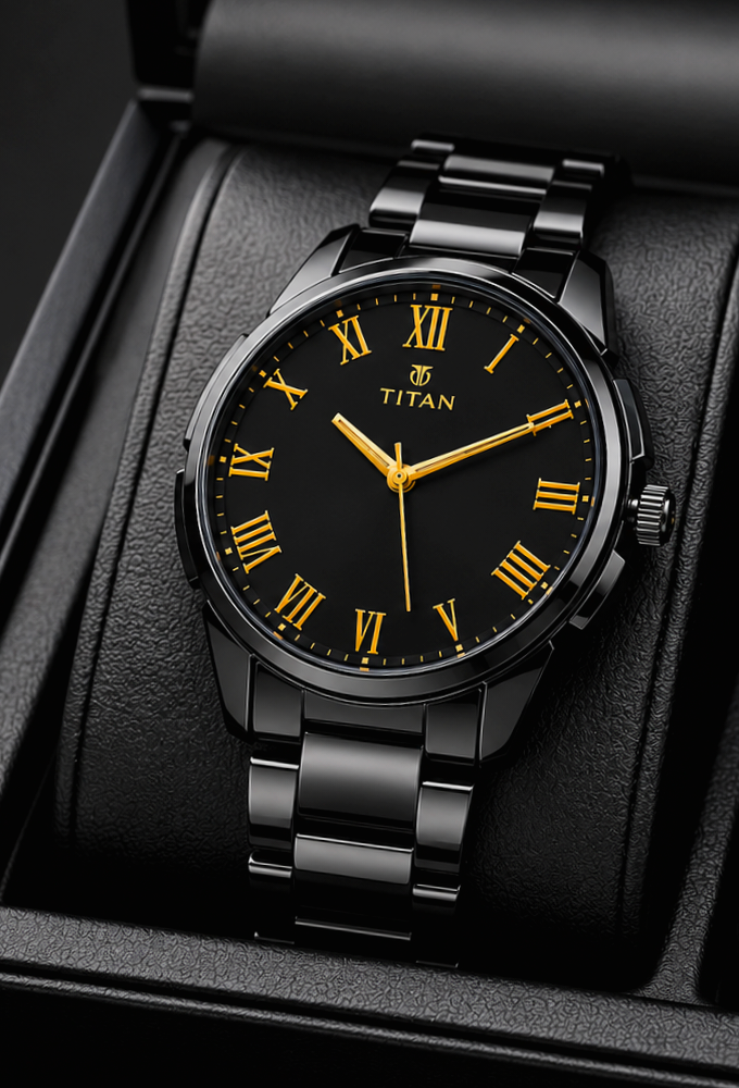 TITAN Premium Black Men's Watches - Image 2