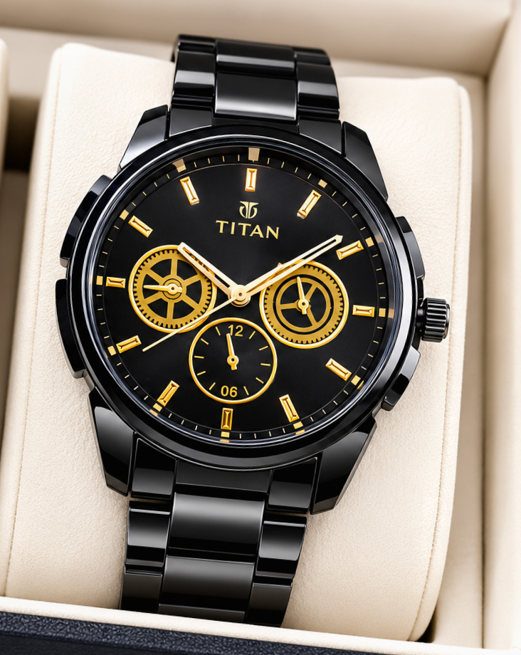 TITAN Premium Black Men's Watches - Image 4