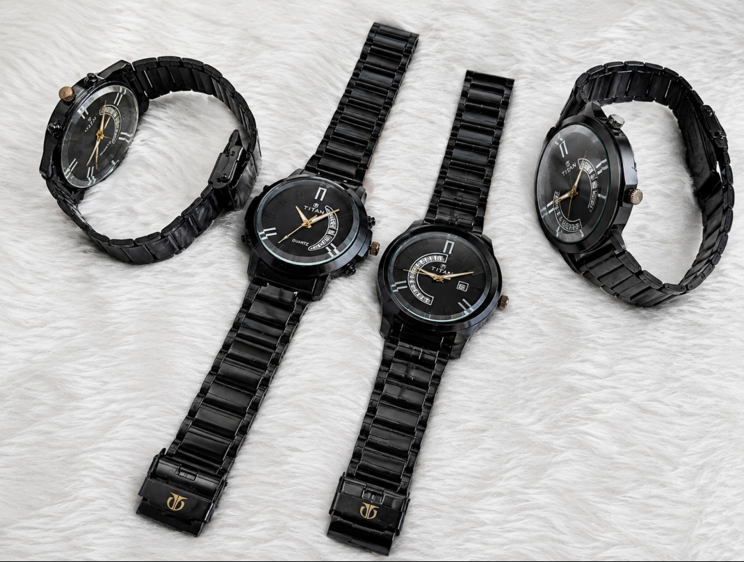 Titan Premium Black Analog Quartz Men's Watches Collection - Image 4