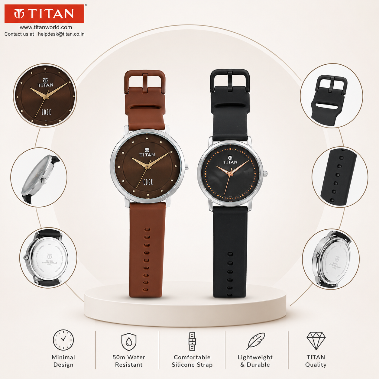 Titan Edge Women's Analog Watches