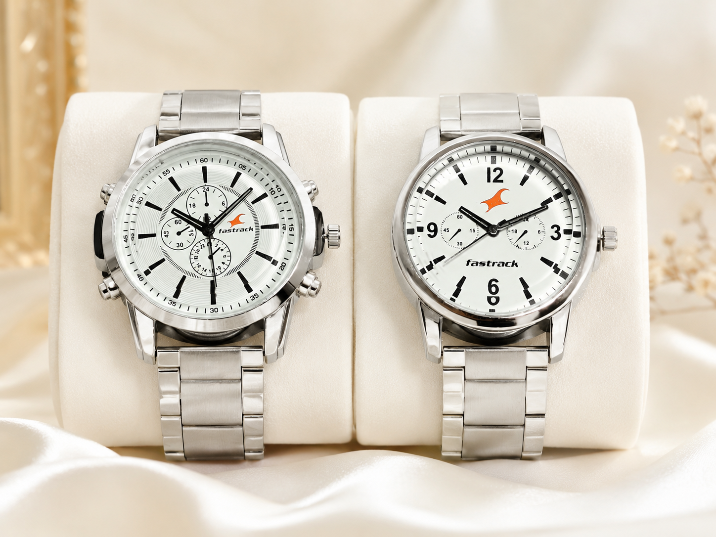 Fastrack Men's Premium Stainless Steel Analog Watches