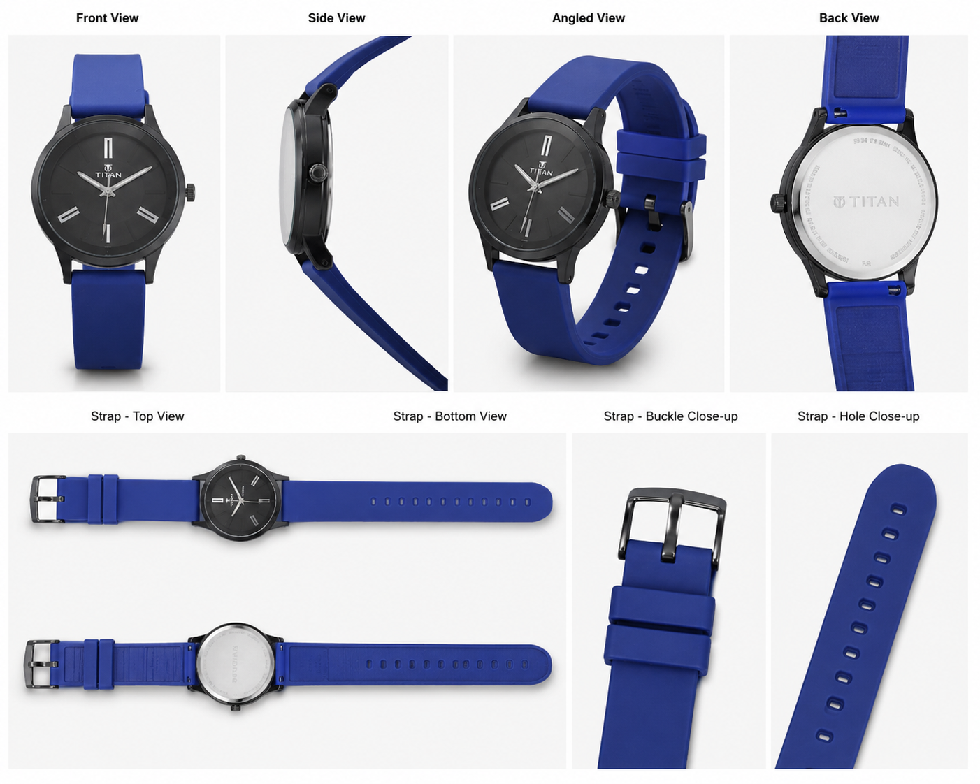 Premium Titan-Inspired Analog Ladies Watches - Vibrant Blue, Pink, and Green silicone straps - Image 3