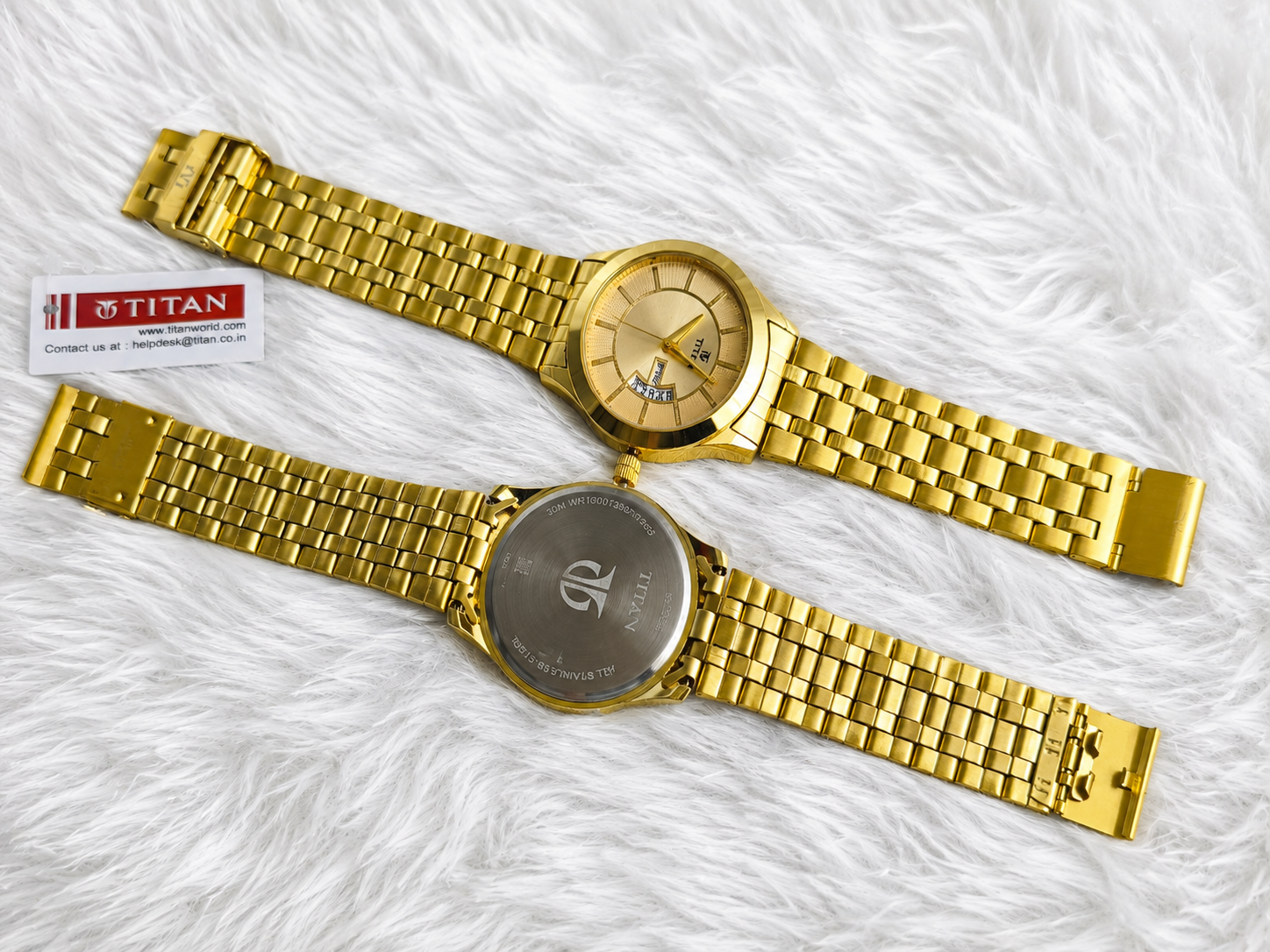 Titan Men's Watches- Black & Gold Dial - Image 5