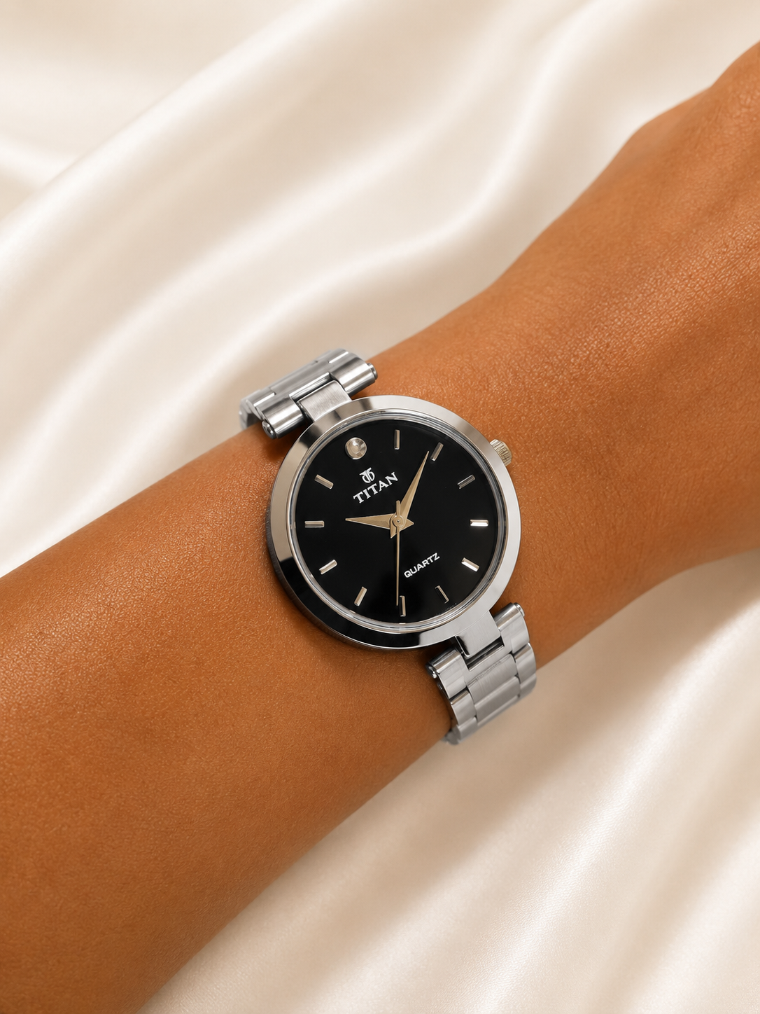 Elegant Black Dial Women's Stainless Steel Watches | Premium Everyday Wear - Image 7