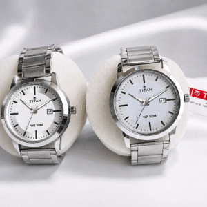 Titan Silver Stainless Steel Analog Men's Watches – Classic Edition