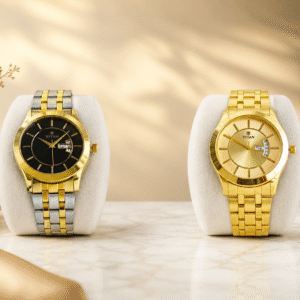 Titan Men's Watches- Black & Gold Dial