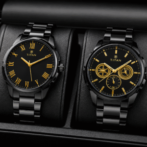 TITAN Premium Black Men's Watches