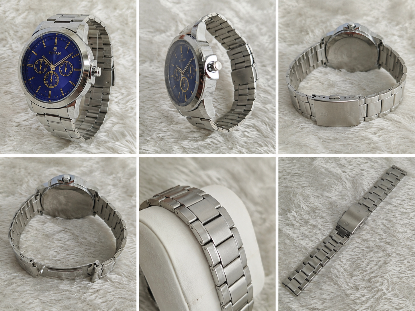 Premium Stainless Steel Watches - Royal Blue and Emerald Green Dial - Image 3