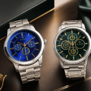 Premium Stainless Steel Watches - Royal Blue and Emerald Green Dial