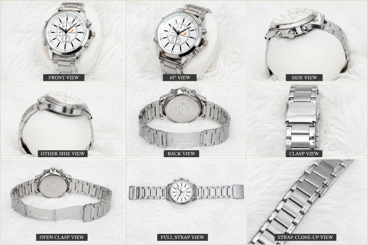 Fastrack Men's Premium Stainless Steel Analog Watches - Image 4