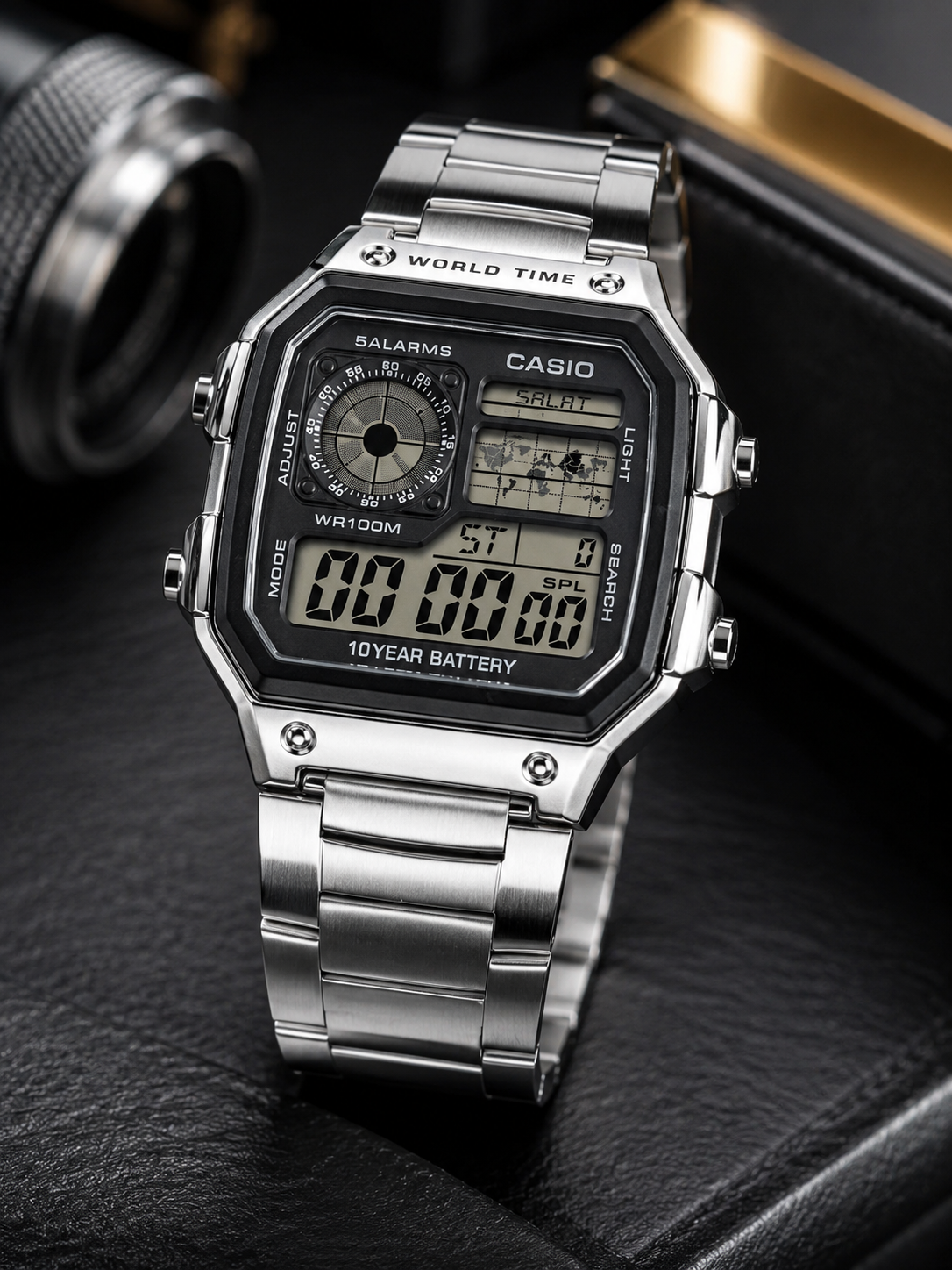 Casio World Time Digital Men's Watches