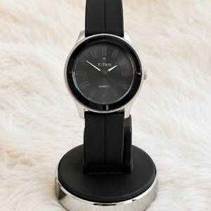 Titan Quartz Analog Mens Watch – Classic Black Dial
