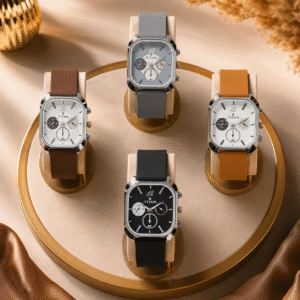 Titan Premium Square Dial Silicone Strap Analog Watches