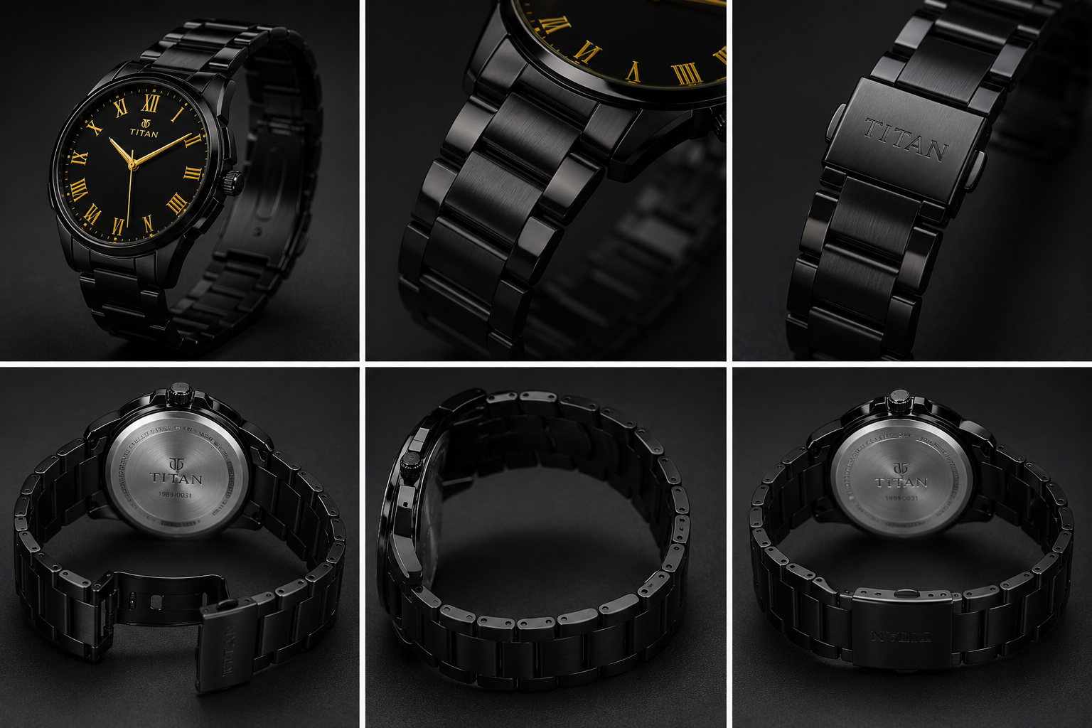 TITAN Premium Black Men's Watches - Image 3
