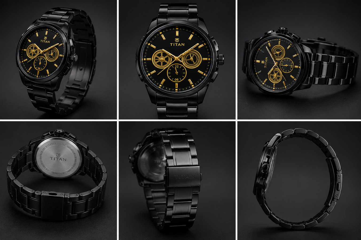 TITAN Premium Black Men's Watches - Image 5