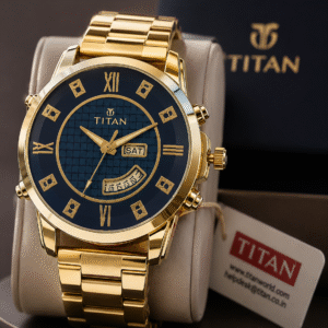Titan Men's Premium Analog Watches- Blue and White Dial