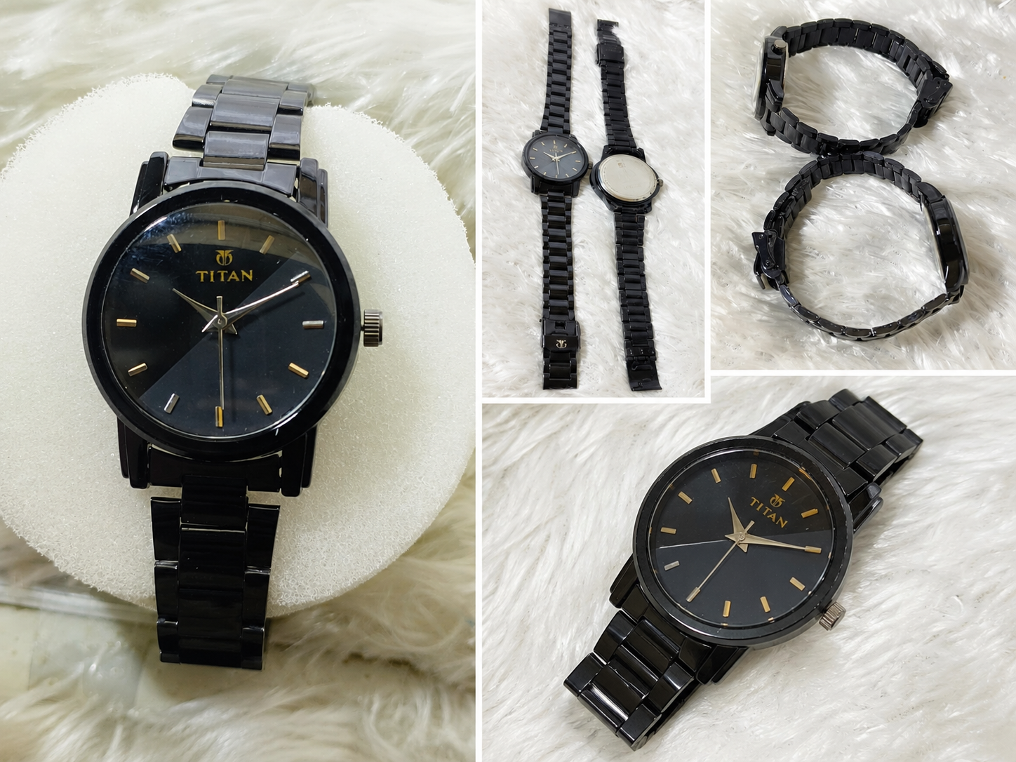Titan Black Analog Men's Wrist Watch | Premium Stainless Steel Strap | Elegant Casual & Formal Watch - Image 2